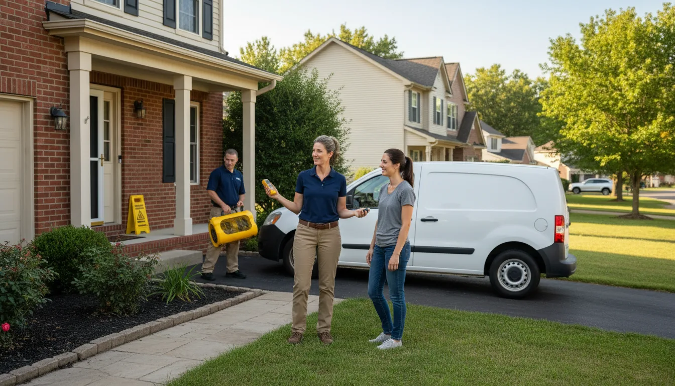 Residential water damage restoration in Neligh, NE